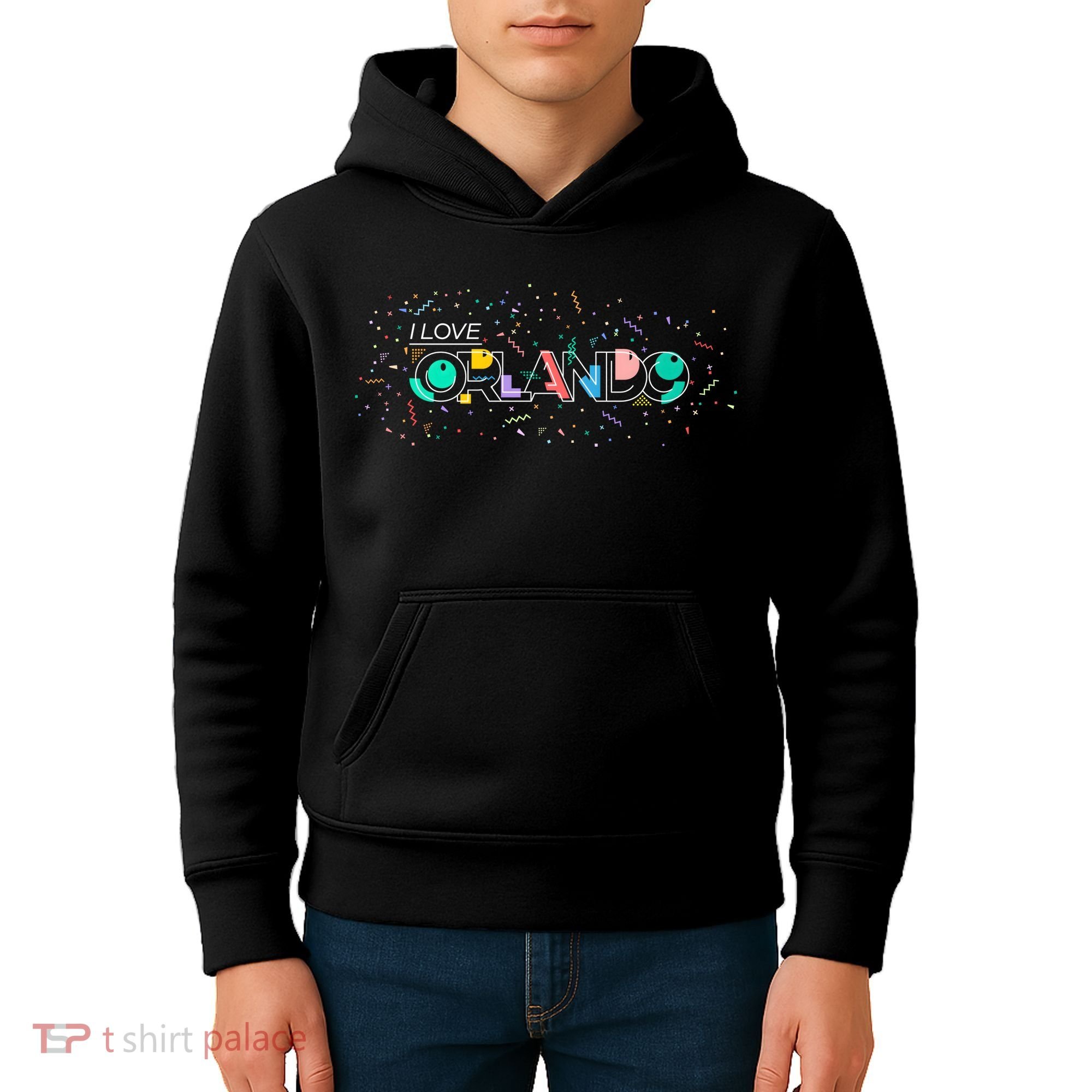 I Love Orlando Party Logo Kids Hoodie