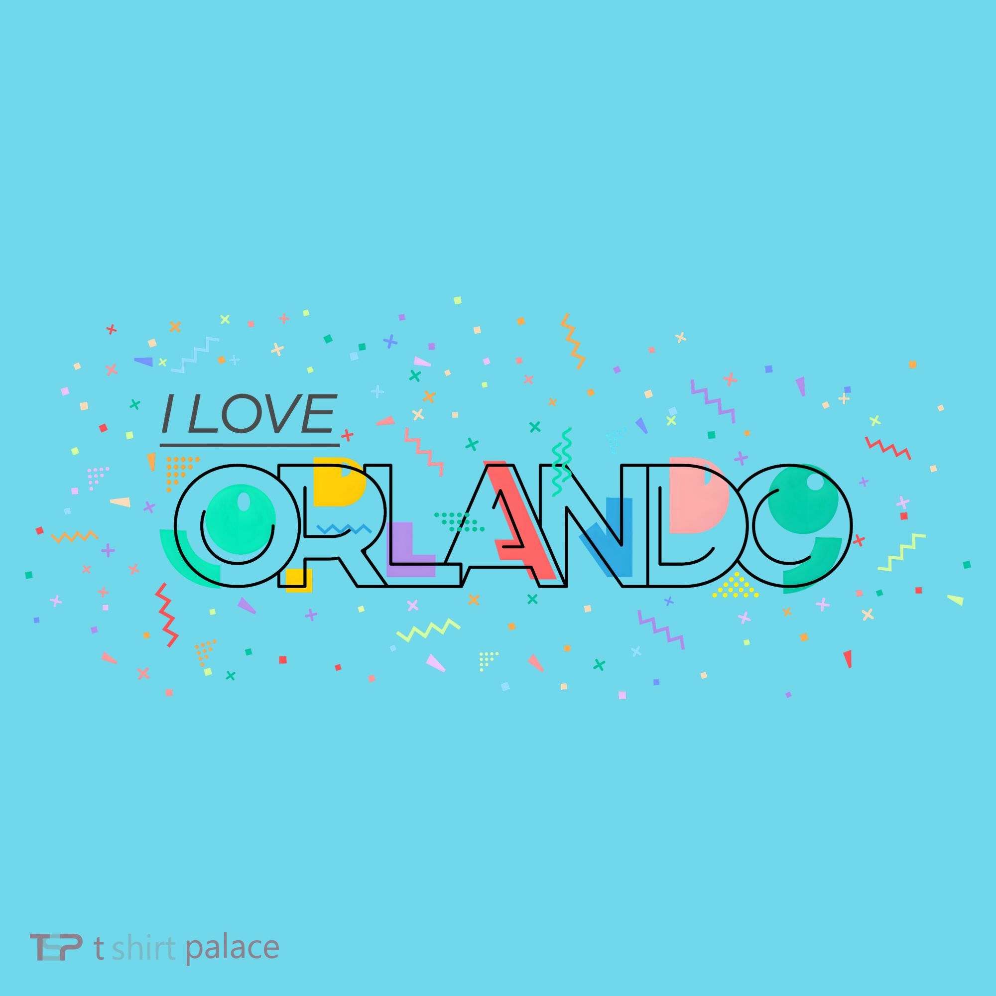 I Love Orlando Party Logo Long Sleeve Shirt