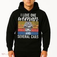 I Love One Woman And Several Cars Muscle Car Hoodie thumb 2