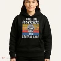 I Love One Woman And Several Cars Muscle Car Hoodie thumb 5
