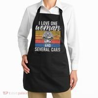 I Love One Woman And Several Cars Muscle Car Apron thumb 2