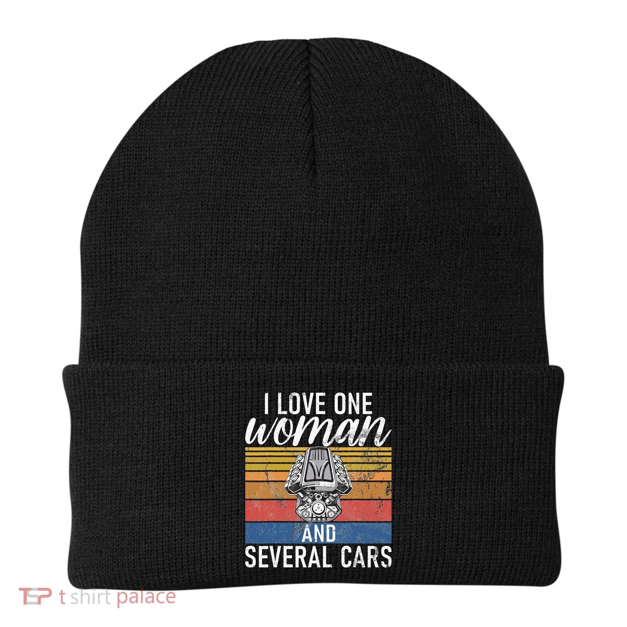 I Love One Woman And Several Cars Muscle Car Beanie