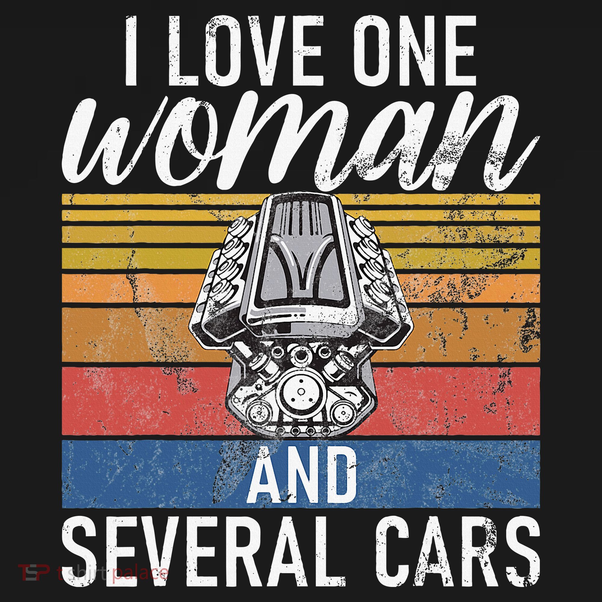 I Love One Woman And Several Cars Muscle Car Women's Hoodie