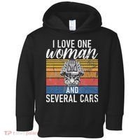 I Love One Woman And Several Cars Muscle Car Toddler Hoodie thumb 0