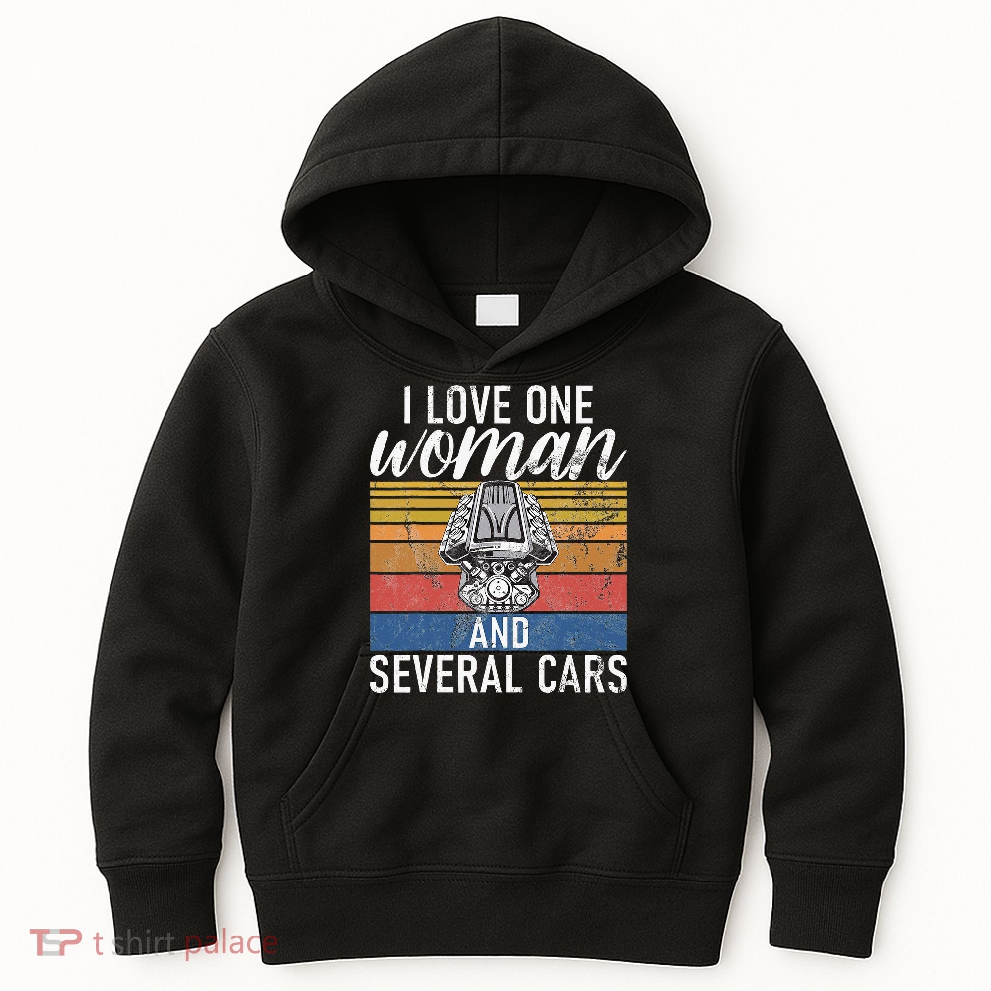 I Love One Woman And Several Cars Muscle Car Kids Hoodie