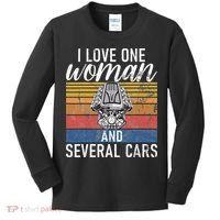 I Love One Woman And Several Cars Muscle Car Kids Long Sleeve Shirt thumb 0