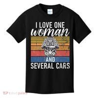 I Love One Woman And Several Cars Muscle Car Kids T-Shirt thumb 0