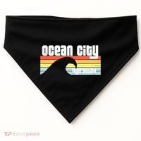 I Love Ocean City Maryland Md Spring Break Beach Ocean Wave USA-Made Doggie Bandana thumb 0