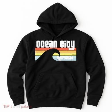 I Love Ocean City Maryland Md Spring Break Beach Ocean Wave Hoodie
