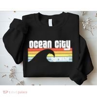 I Love Ocean City Maryland Md Spring Break Beach Ocean Wave Sweatshirt thumb 2