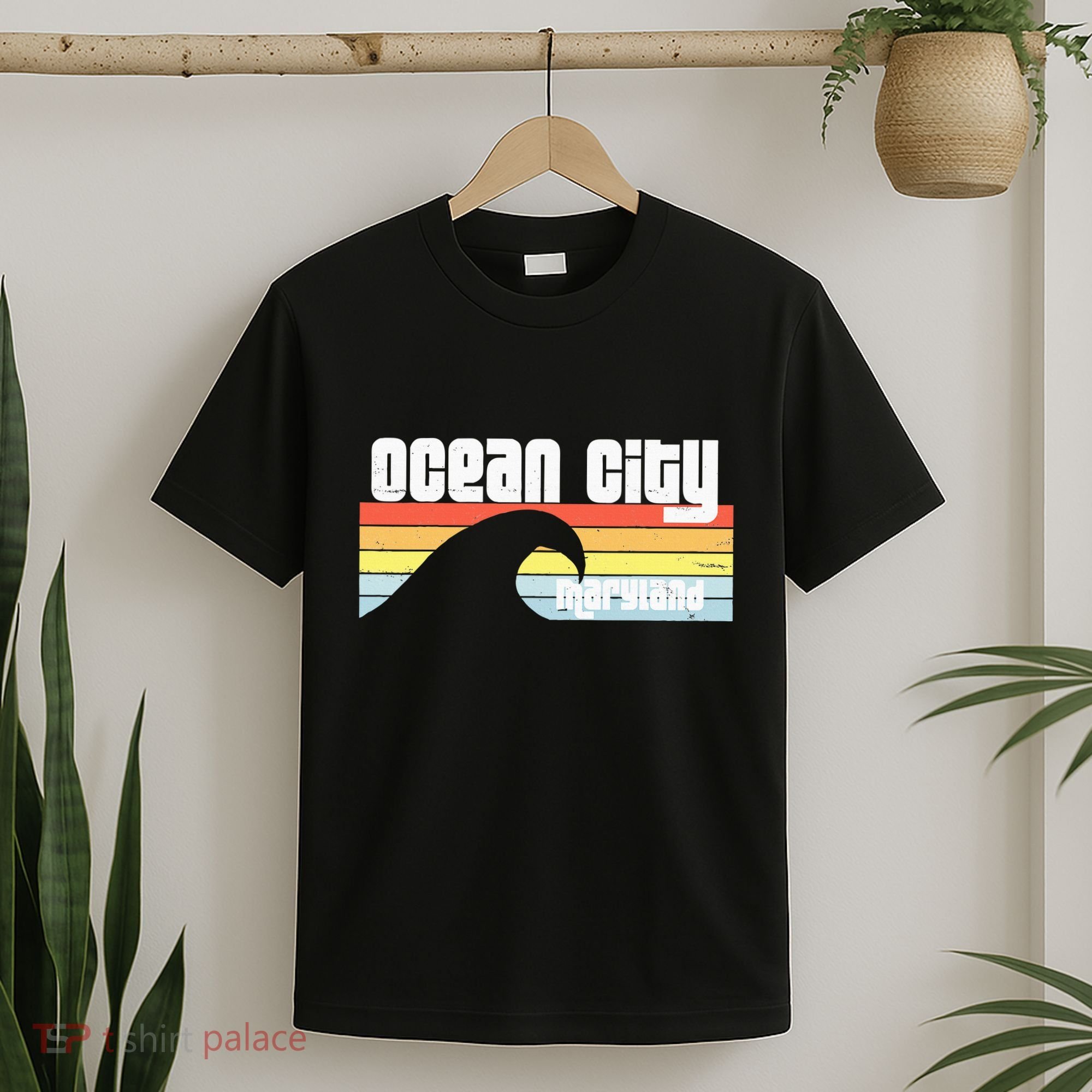 I Love Ocean City Maryland Md Spring Break Beach Ocean Wave T-Shirt