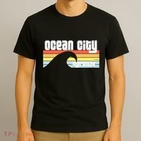 I Love Ocean City Maryland Md Spring Break Beach Ocean Wave T-Shirt thumb 3