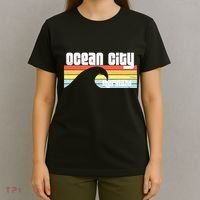 I Love Ocean City Maryland Md Spring Break Beach Ocean Wave T-Shirt thumb 4
