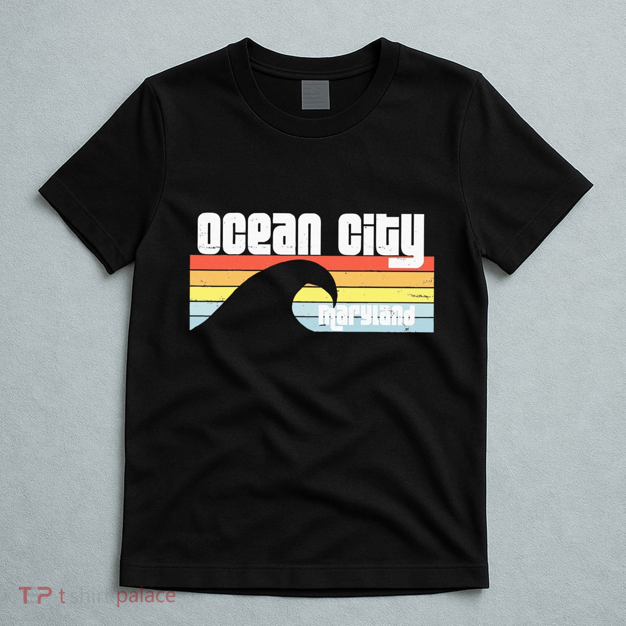 I Love Ocean City Maryland Md Spring Break Beach Ocean Wave T-Shirt