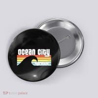 I Love Ocean City Maryland Md Spring Break Beach Ocean Wave Button thumb 0