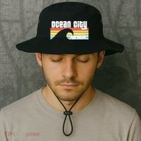 I Love Ocean City Maryland Md Spring Break Beach Ocean Wave Bucket Hat thumb 2
