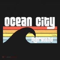 I Love Ocean City Maryland Md Spring Break Beach Ocean Wave Women's Hoodie thumb 2