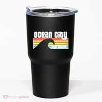 I Love Ocean City Maryland Md Spring Break Beach Ocean Wave Tumbler thumb 0