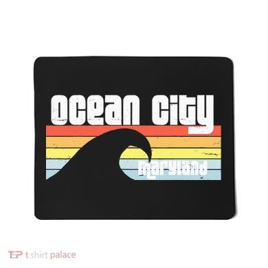 I Love Ocean City Maryland Md Spring Break Beach Ocean Wave Mousepad