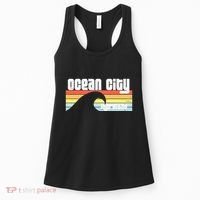 I Love Ocean City Maryland Md Spring Break Beach Ocean Wave Women's Tank Top thumb 0