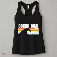 I Love Ocean City Maryland Md Spring Break Beach Ocean Wave Women's Tank Top thumb 3