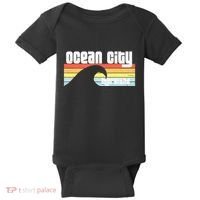 I Love Ocean City Maryland Md Spring Break Beach Ocean Wave Baby Bodysuit thumb 0