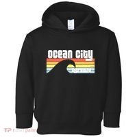 I Love Ocean City Maryland Md Spring Break Beach Ocean Wave Toddler Hoodie thumb 0