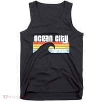 I Love Ocean City Maryland Md Spring Break Beach Ocean Wave Tank Top thumb 0