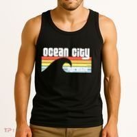 I Love Ocean City Maryland Md Spring Break Beach Ocean Wave Tank Top thumb 3