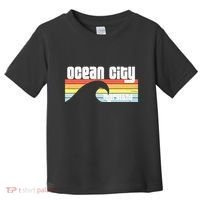 I Love Ocean City Maryland Md Spring Break Beach Ocean Wave Toddler T-Shirt thumb 0