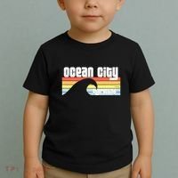 I Love Ocean City Maryland Md Spring Break Beach Ocean Wave Toddler T-Shirt thumb 2