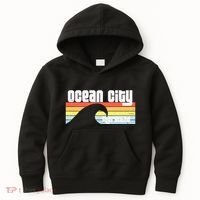 I Love Ocean City Maryland Md Spring Break Beach Ocean Wave Kids Hoodie thumb 0