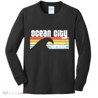 I Love Ocean City Maryland Md Spring Break Beach Ocean Wave Kids Long Sleeve Shirt thumb 0