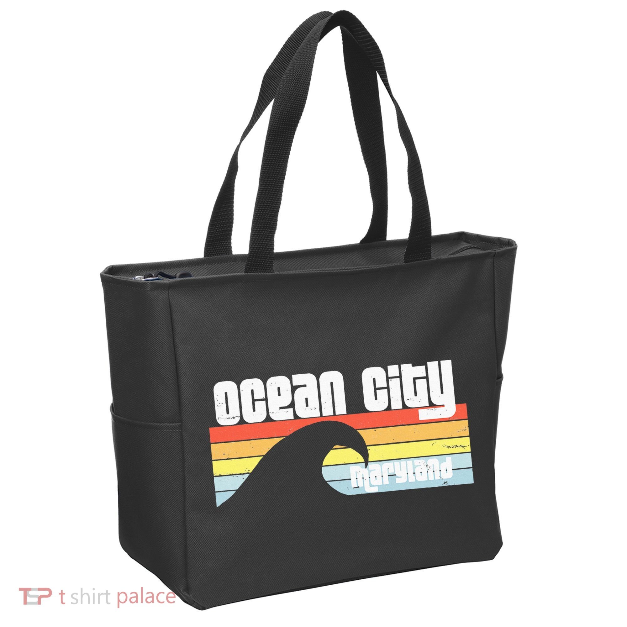 I Love Ocean City Maryland Md Spring Break Beach Ocean Wave Tote Bag