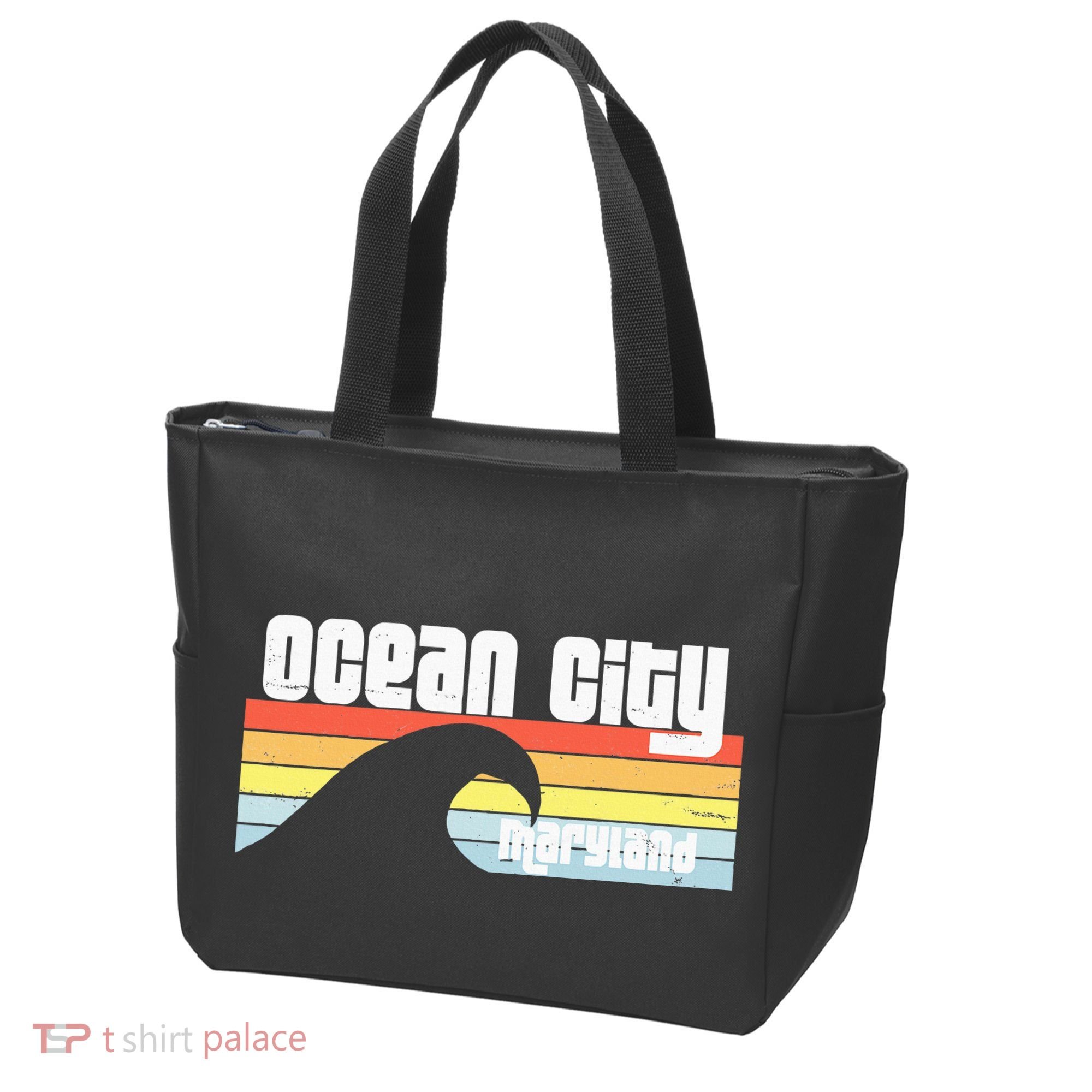 I Love Ocean City Maryland Md Spring Break Beach Ocean Wave Tote Bag