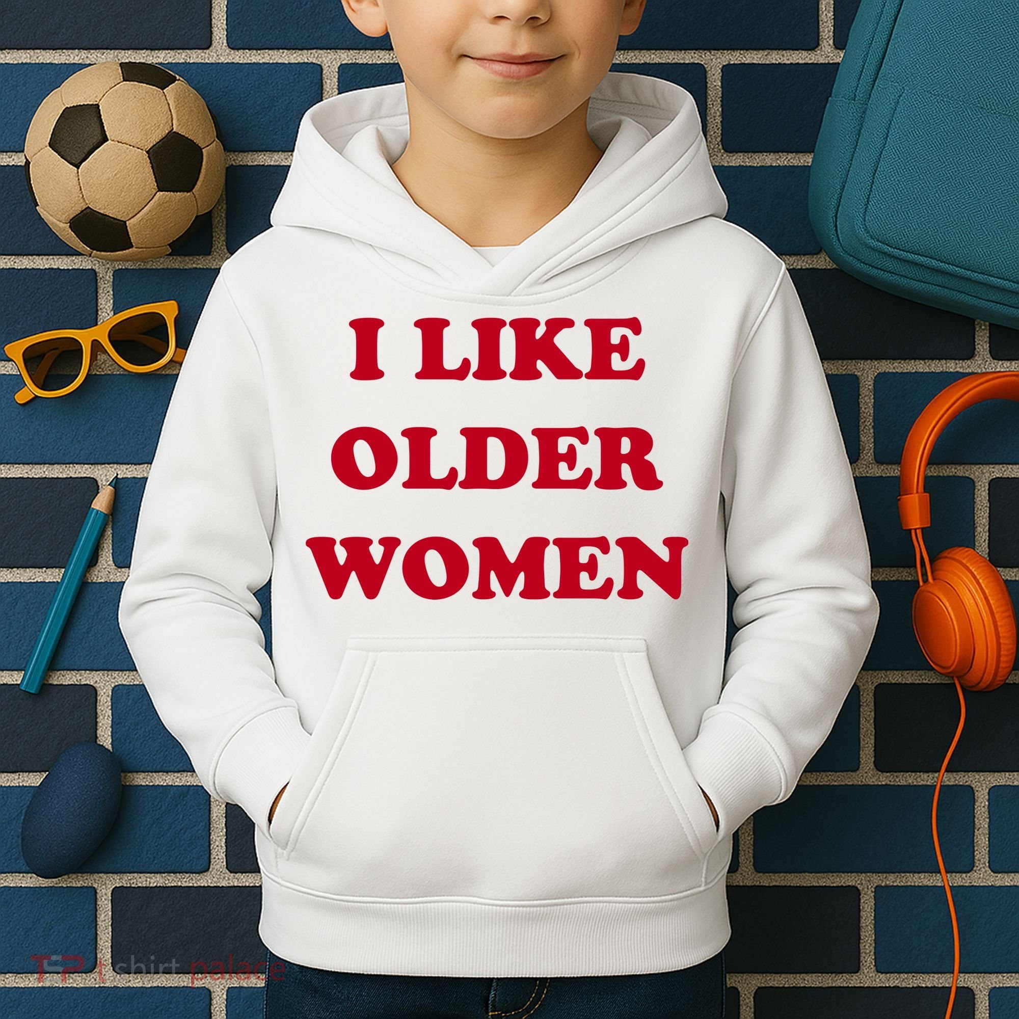 I Like Older Women Kids Hoodie