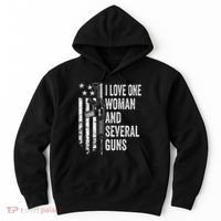 I Love One Woman And Several Guns Husband Gun Hoodie thumb 0