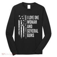 I Love One Woman And Several Guns Husband Gun Long Sleeve Shirt thumb 0