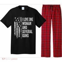 I Love One Woman And Several Guns Husband Gun Pajama Set thumb 0