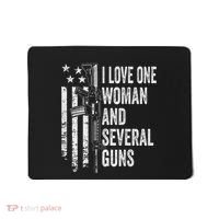 I Love One Woman And Several Guns Husband Gun Mousepad thumb 0
