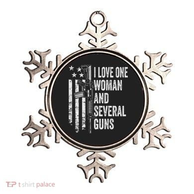 I Love One Woman And Several Guns Husband Gun Ornament