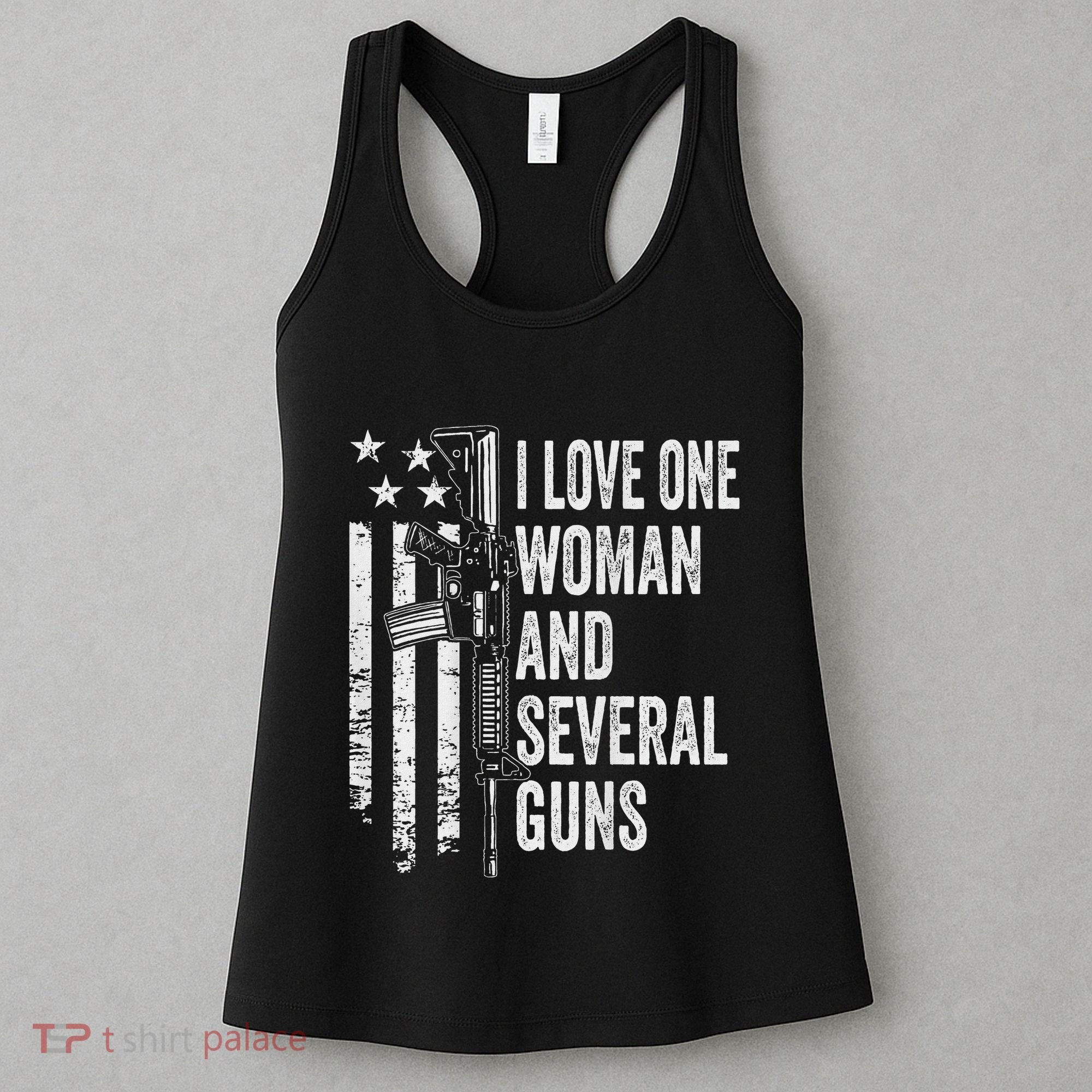I Love One Woman And Several Guns Husband Gun Women's Tank Top