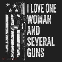 I Love One Woman And Several Guns Husband Gun Hat thumb 2