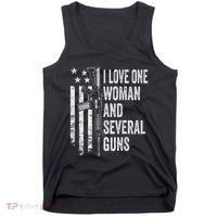 I Love One Woman And Several Guns Husband Gun Tank Top thumb 0