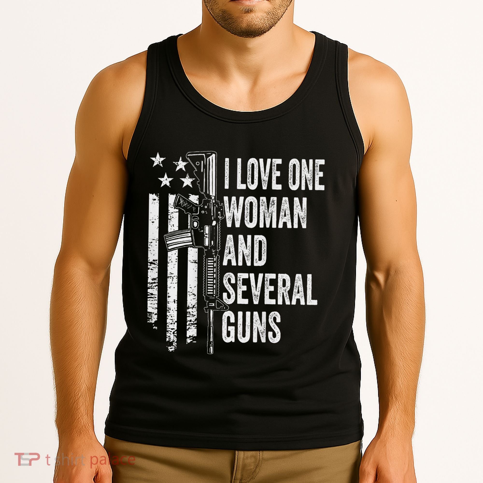 I Love One Woman And Several Guns Husband Gun Tank Top