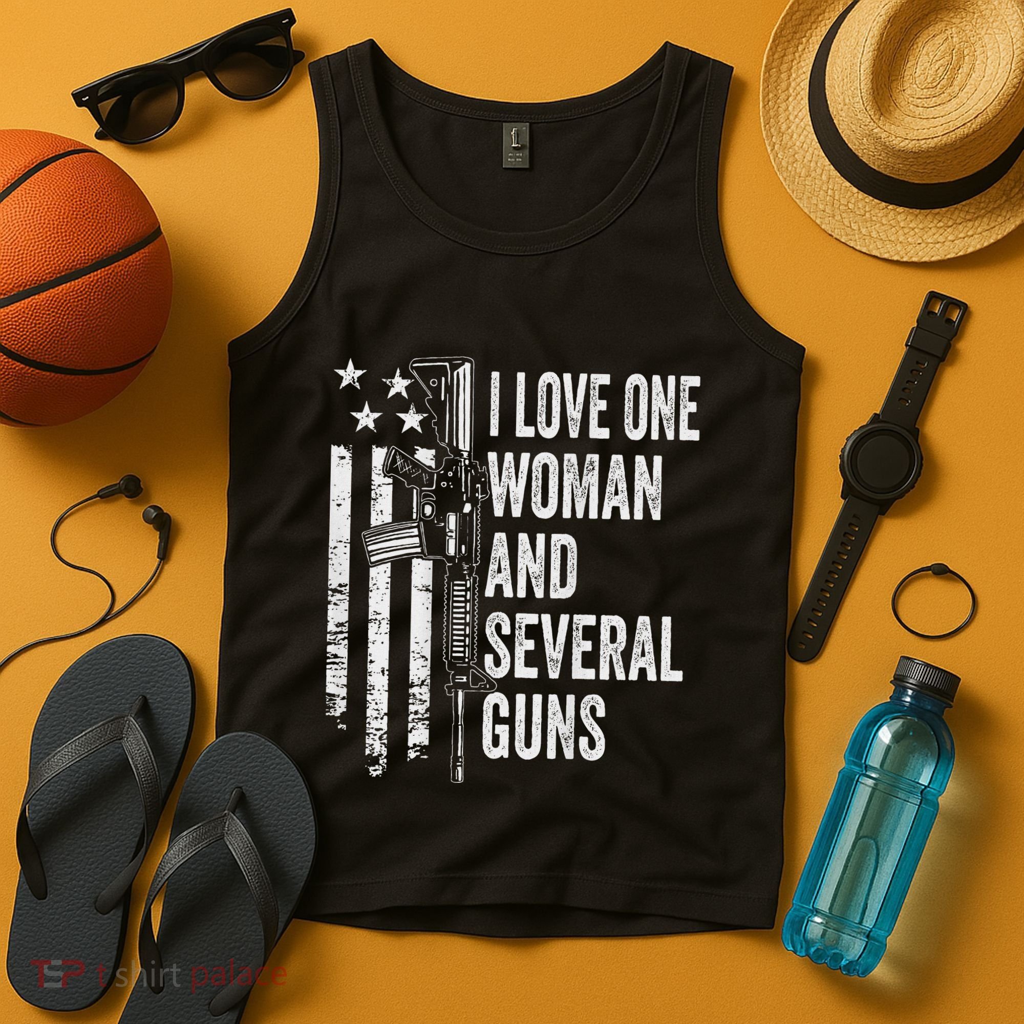 I Love One Woman And Several Guns Husband Gun Tank Top