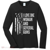 I Love One Woman And Several Guns Husband Gun Women's Long Sleeve Shirt thumb 0
