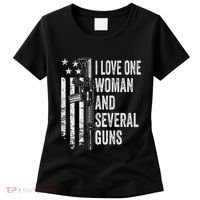 I Love One Woman And Several Guns Husband Gun Women's T-Shirt thumb 0