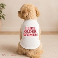 I Like Older Women Heart Hot Moms Doggie Tank thumb 2