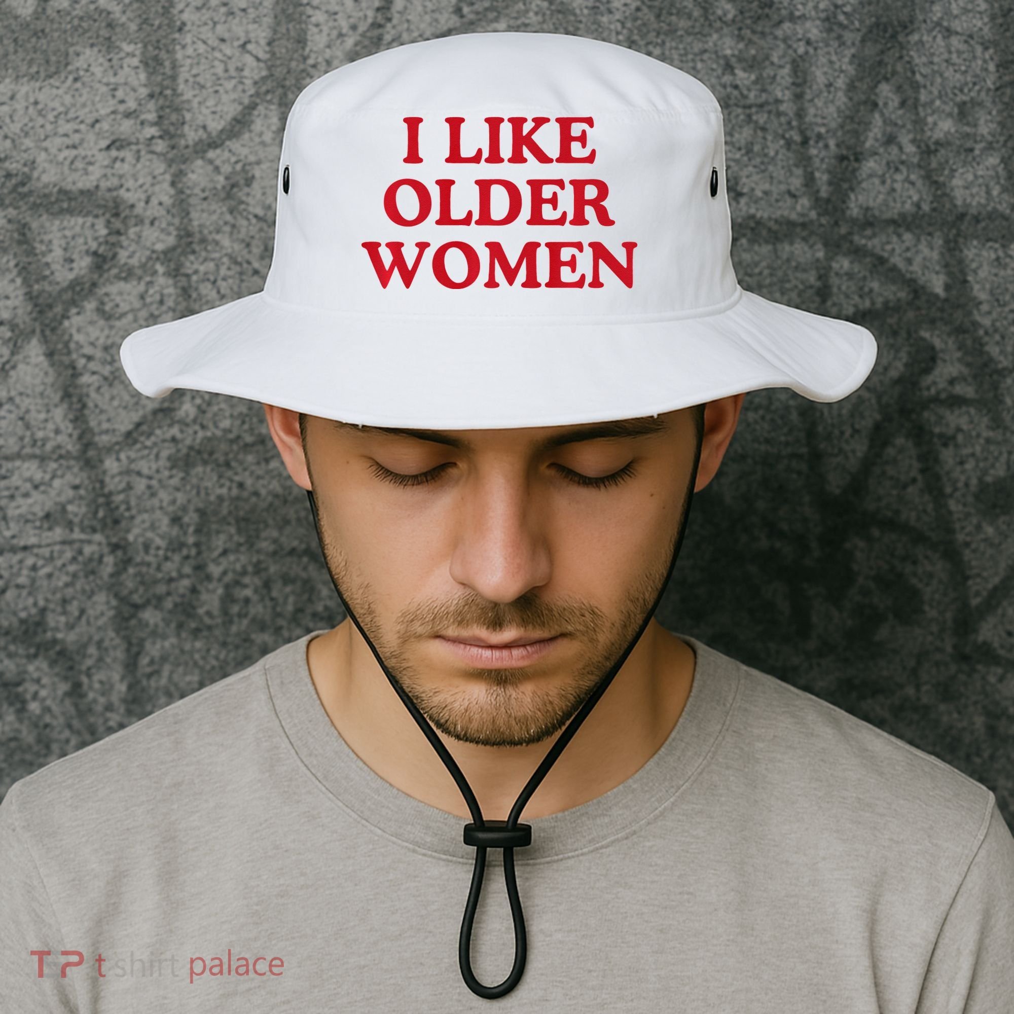 I Like Older Women Heart Hot Moms Bucket Hat